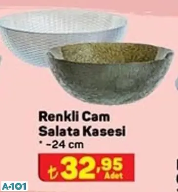 RENKLİ CAM SALATA KASESİ RENKLİ CAM SALATA KASESİ